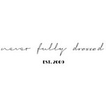 Never Fully Dressed UK logo